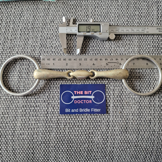 6" loose ring Copper Lozenge snaffle Bit B915
