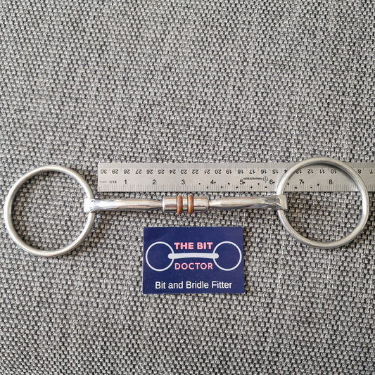 6" mullen barrel loose ring snaffle Bit B1772