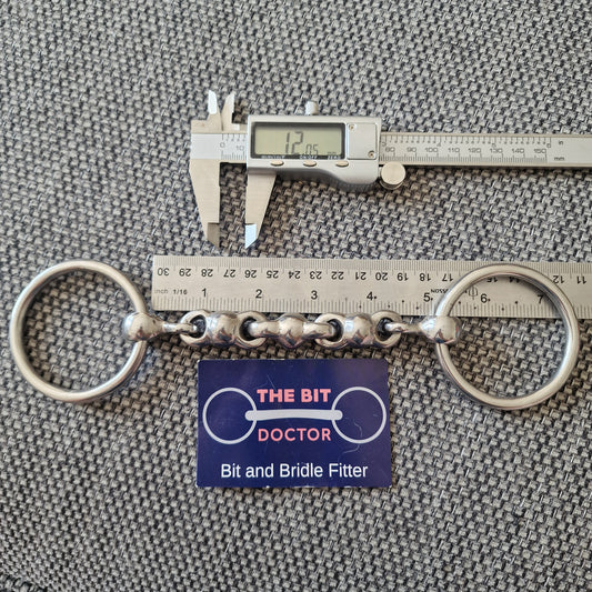 5" abbey custom waterford loose ring bradoon snaffle Bit B1717
