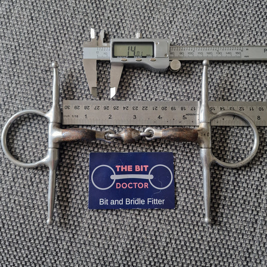 5.5" 140mm bombers elliptical lozenge full cheek snaffle Bit B1181