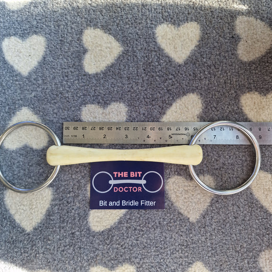 5.75" near new  nathe loose ring flexi mullen loose ring snaffle bit B602