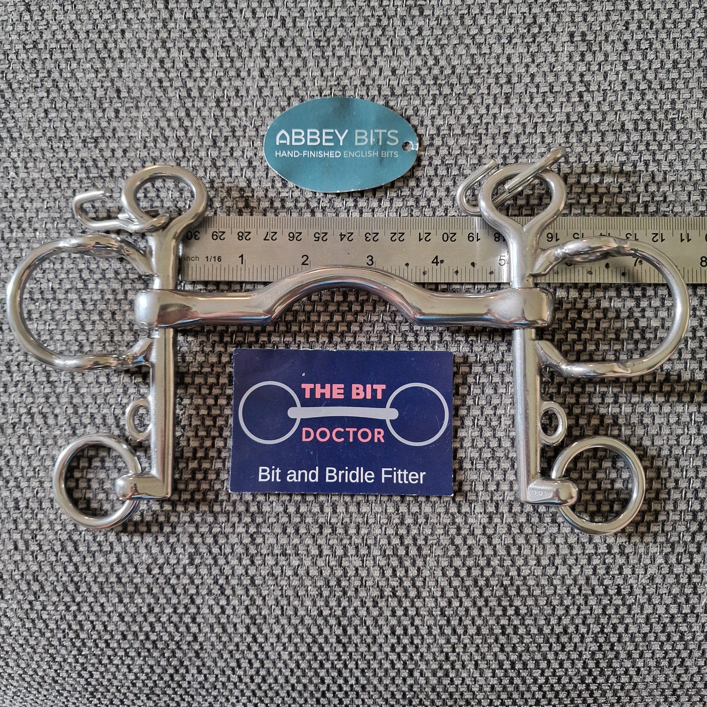 5" new abbey custom ported gag pelham Bit B1264