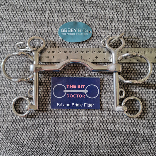 5" new abbey custom ported gag pelham Bit B1264