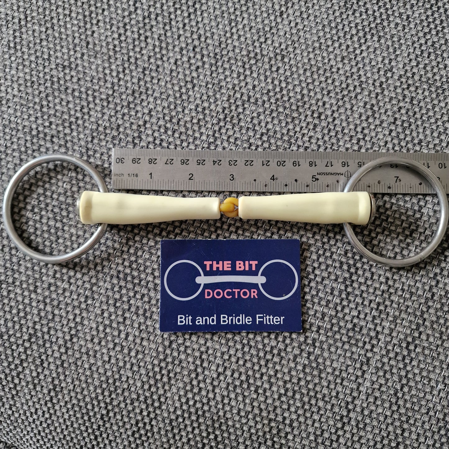 5.5" new nathe jointed loose ring bradoon snaffle Bit B1823