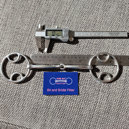 5.75" bevel jointed snaffle bit B703