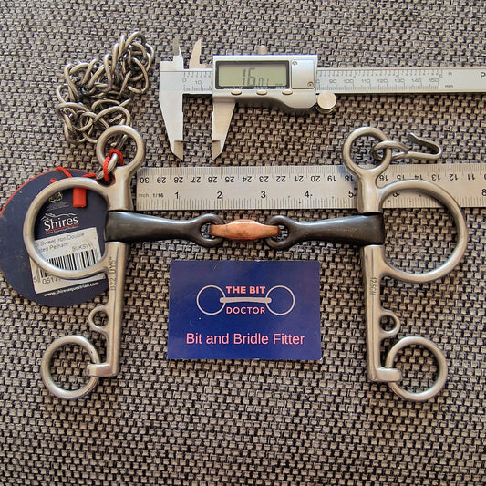 5" New shires sweet iron copper loznege pelham Bit B1532