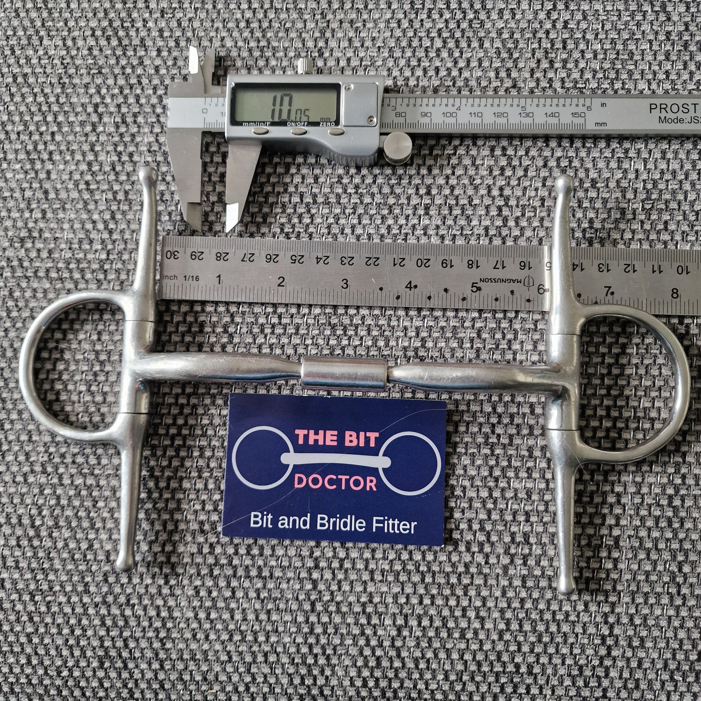 6" myler mb01 mullen barrel full cheek snaffle bit B635