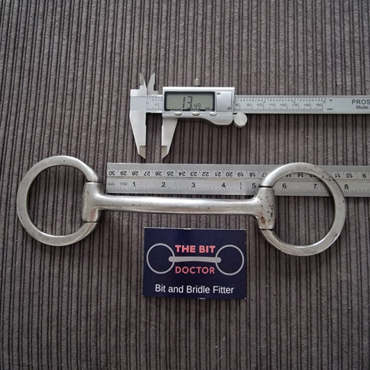 4.75" mullen eggbutt Snaffle Bit B1036