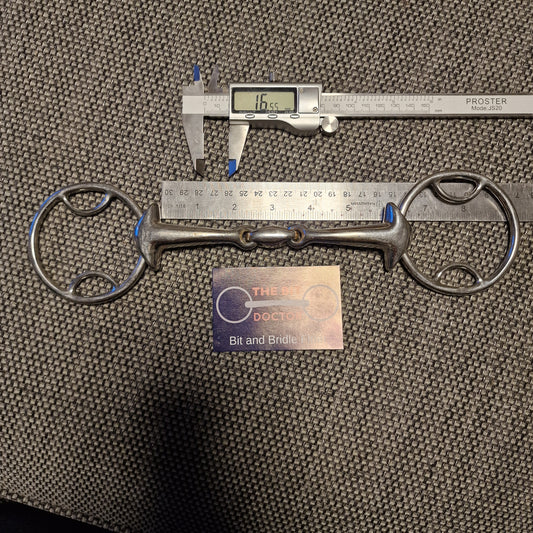 5.75" sprenger max control locking lozenge bevel snaffle Bit B1534