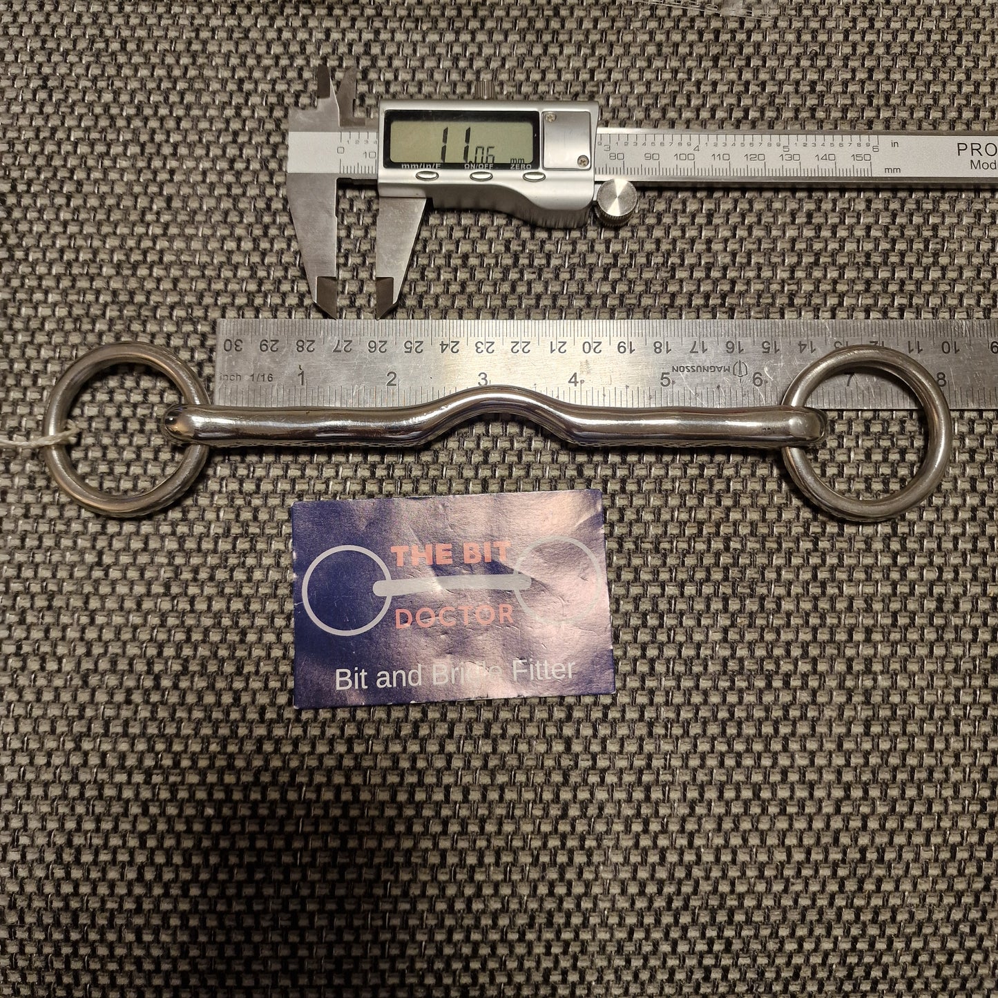 6" cambridge port magic loose ring snaffle bit B965