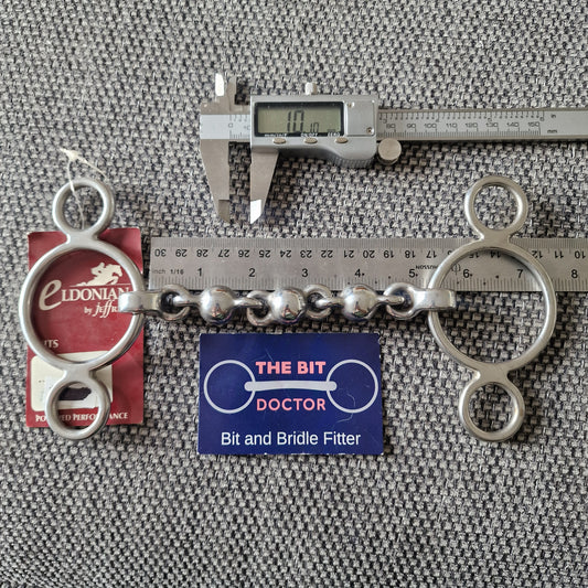 5" new Eldonian waterford 2 ring universal gag bit B520