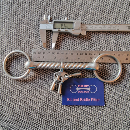 5" breaking loose ring bradoon snaffle Bit B1355
