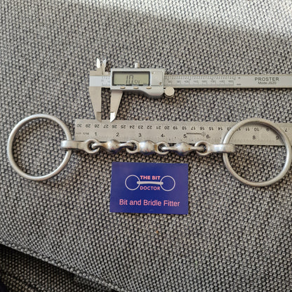 6.5" loose ring waterford snaffle Bit B1393