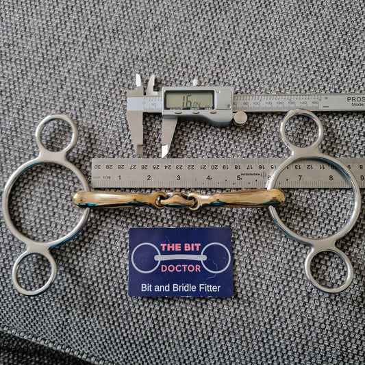 5.75" new Expert Bits comfy mouth 2 ring universal gag bit B588