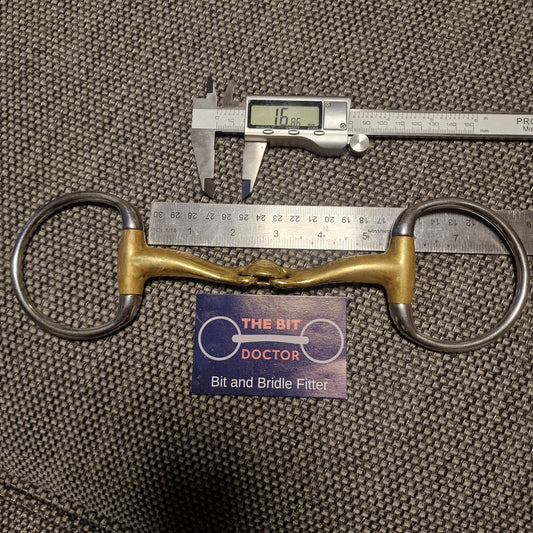 Medium 5" 5.25" neue schule turtle tactio eggbutt snaffle Bit B1312