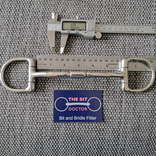 5.75" custom myler mb32 mullen barrel D- ring Snaffle Bit B907