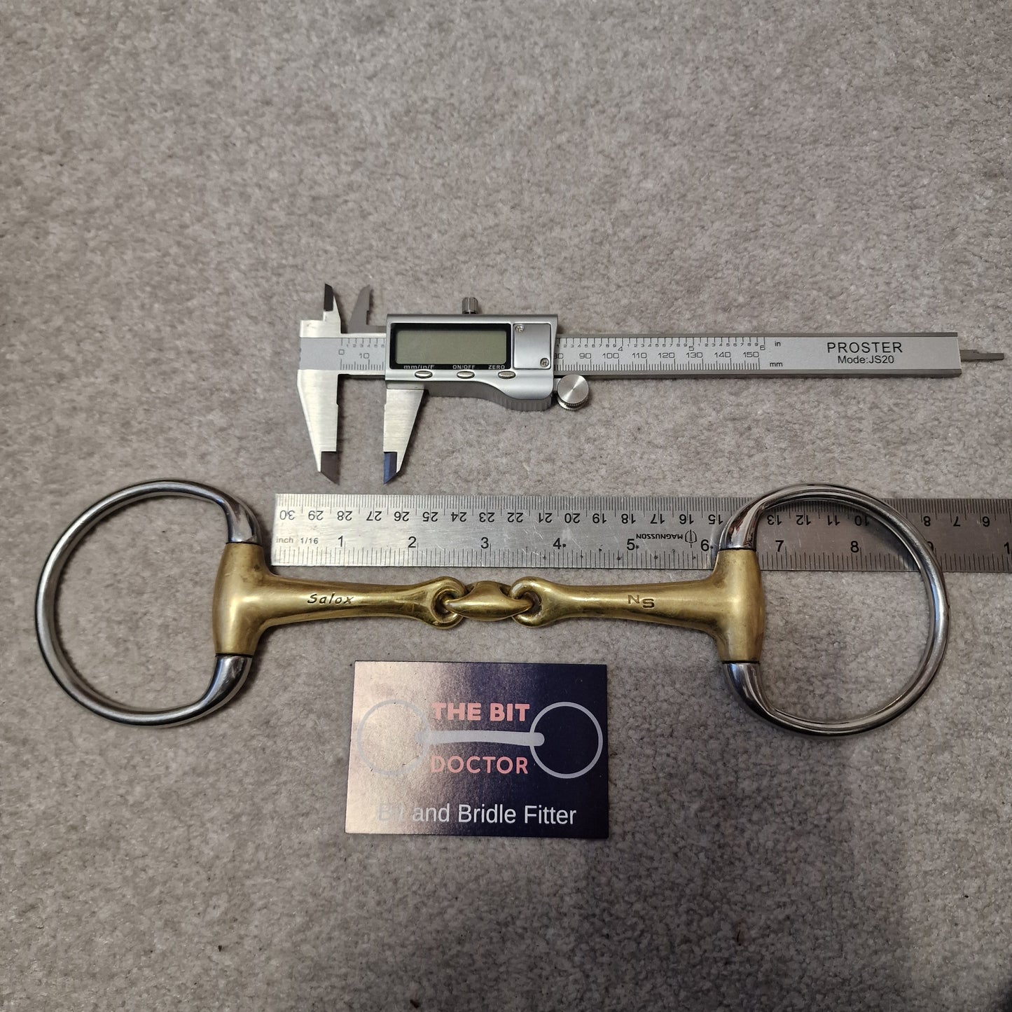 6" neue schule tranz angle lozenge eggbutt snaffle bit B112