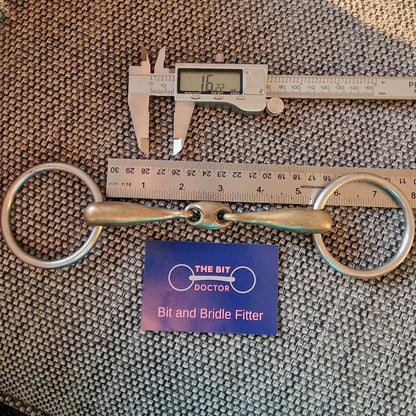 5.25" loose ring copper lozenge bradoon snaffle Bit B1350
