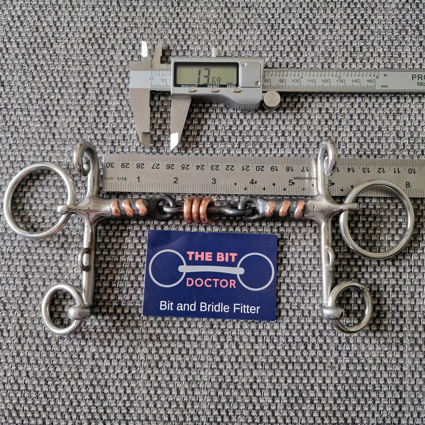 5.5" abbey custom tom thumb show pelham bit B961