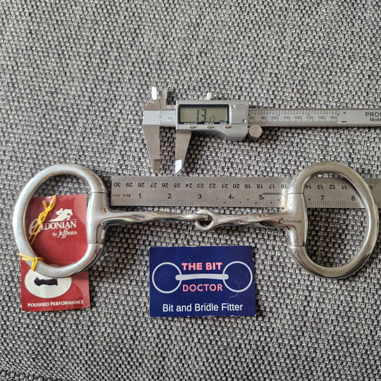 5.5" new Eldonian twisted eggbutt snaffle bit B491