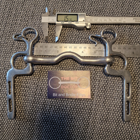 5.5" vintage military elbow magic cambridge port pelham bit B694