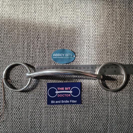5.75" new abbey custom informed designs symmetry mullen loose ring snaffle bit B270
