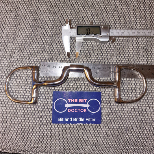 5" custom myler mb43 high port d'ring snaffle bit B902