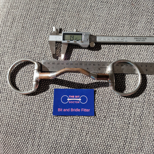 5.5" 140mm bombers eggbutt happy tongue snaffle Bit B1515