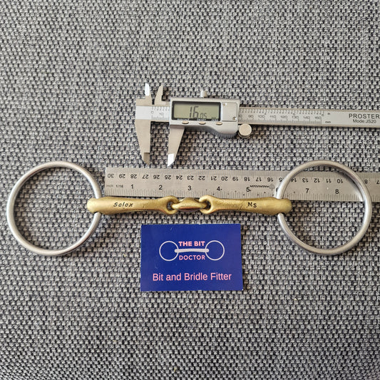 5.75" 16mm Neue Schule Loose Ring Tranz Angle Lozenge snaffle bit B719