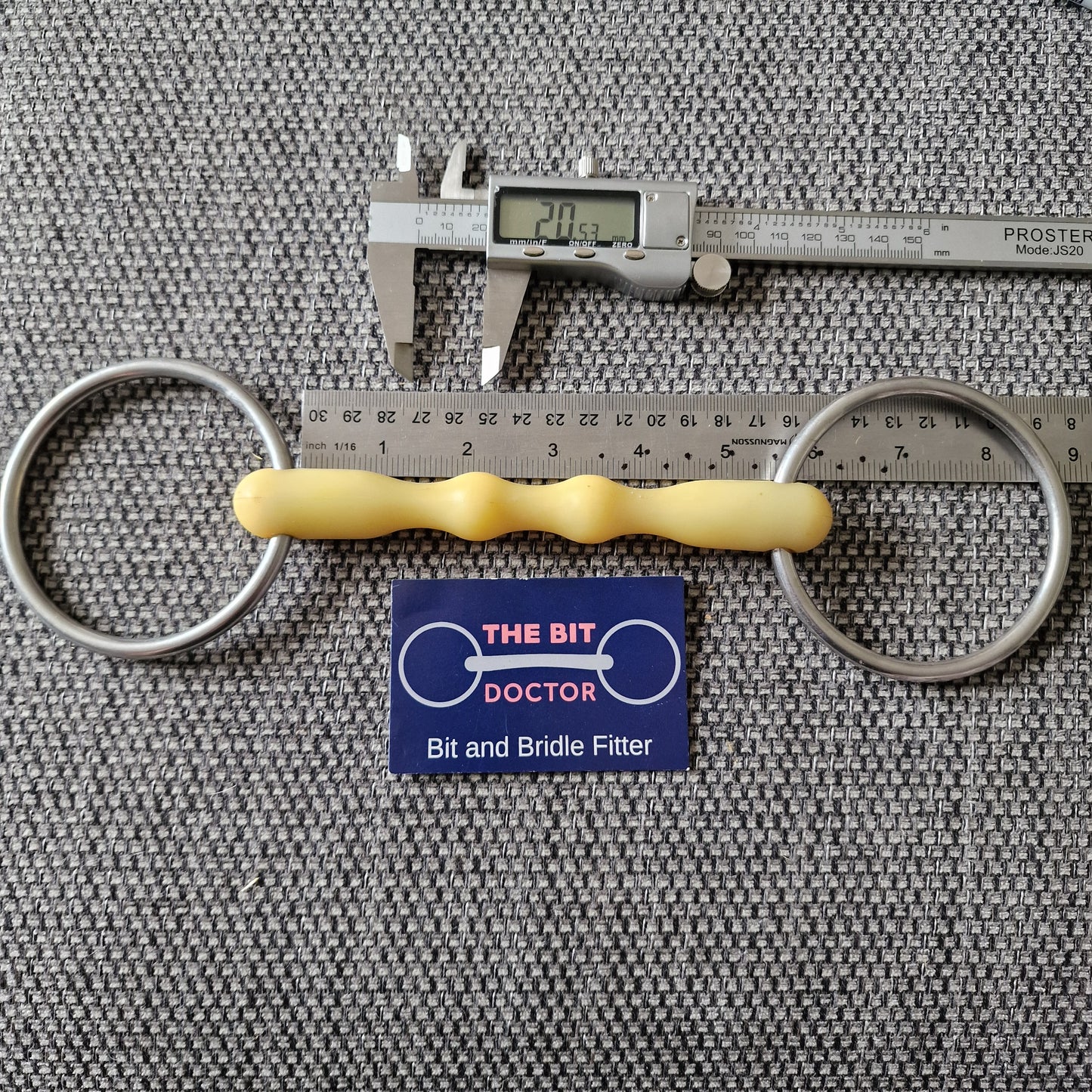 5.25" Happy mouth mullen loose ring snaffle bit B138