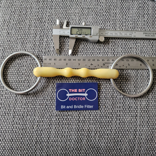 5.25" Happy mouth mullen loose ring snaffle bit B138
