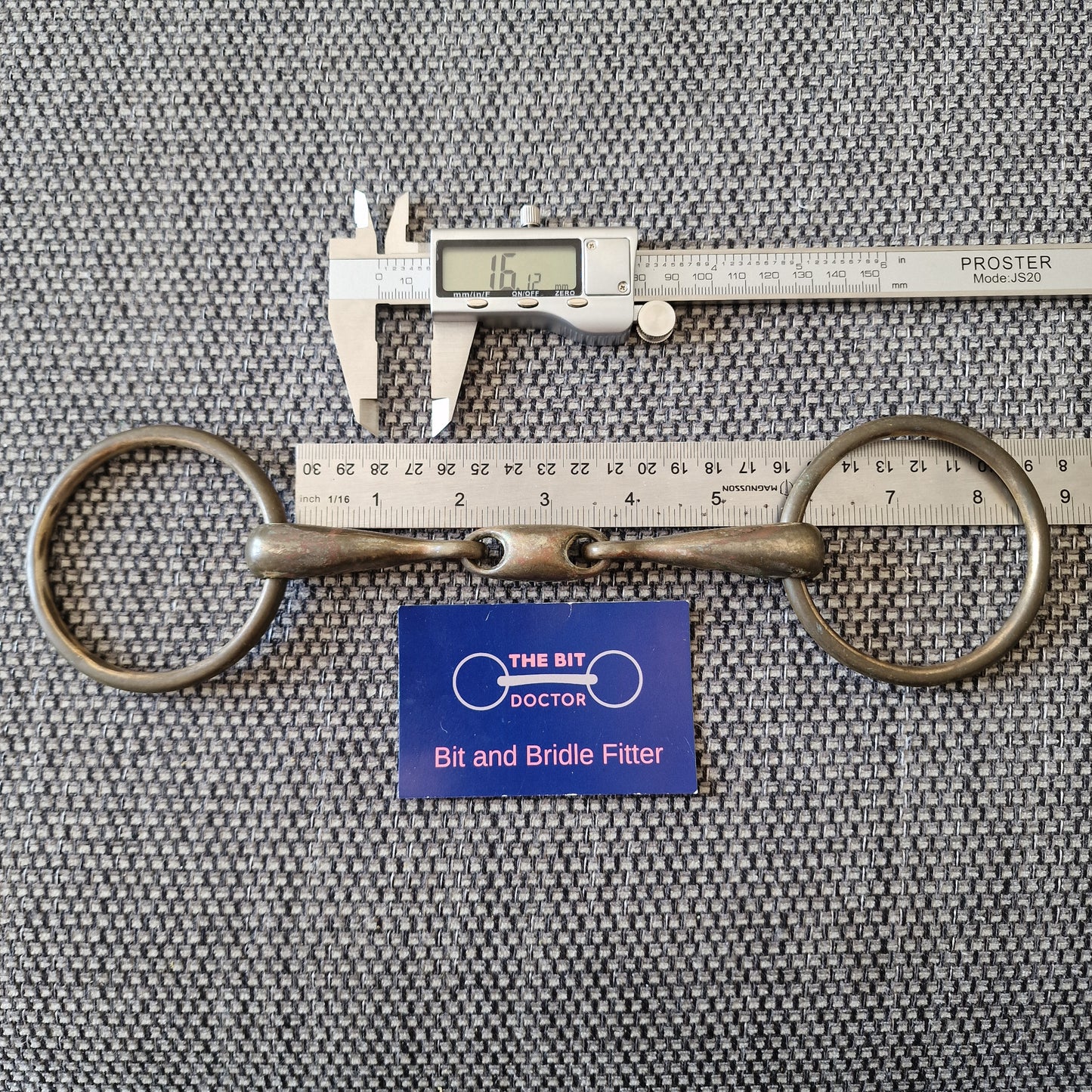 5.5" copper lozenge loose ring snaffle Bit B1569