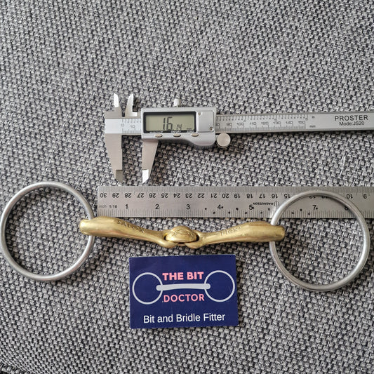 Medium 5" 5.25" 5.5" turtle tactio loose ring snaffle bit B1115