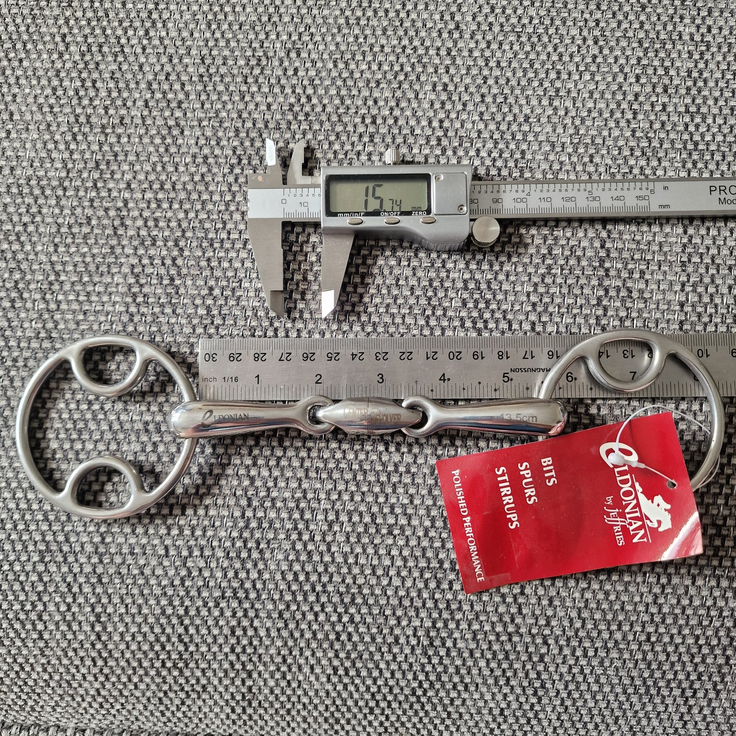 5.25" new Jeffries Eldonian Centre revolver lozenge bevel Bit B1690