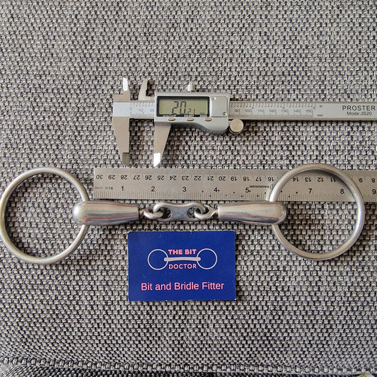 5.5" rotary french link loose ring snaffle Bit B1609