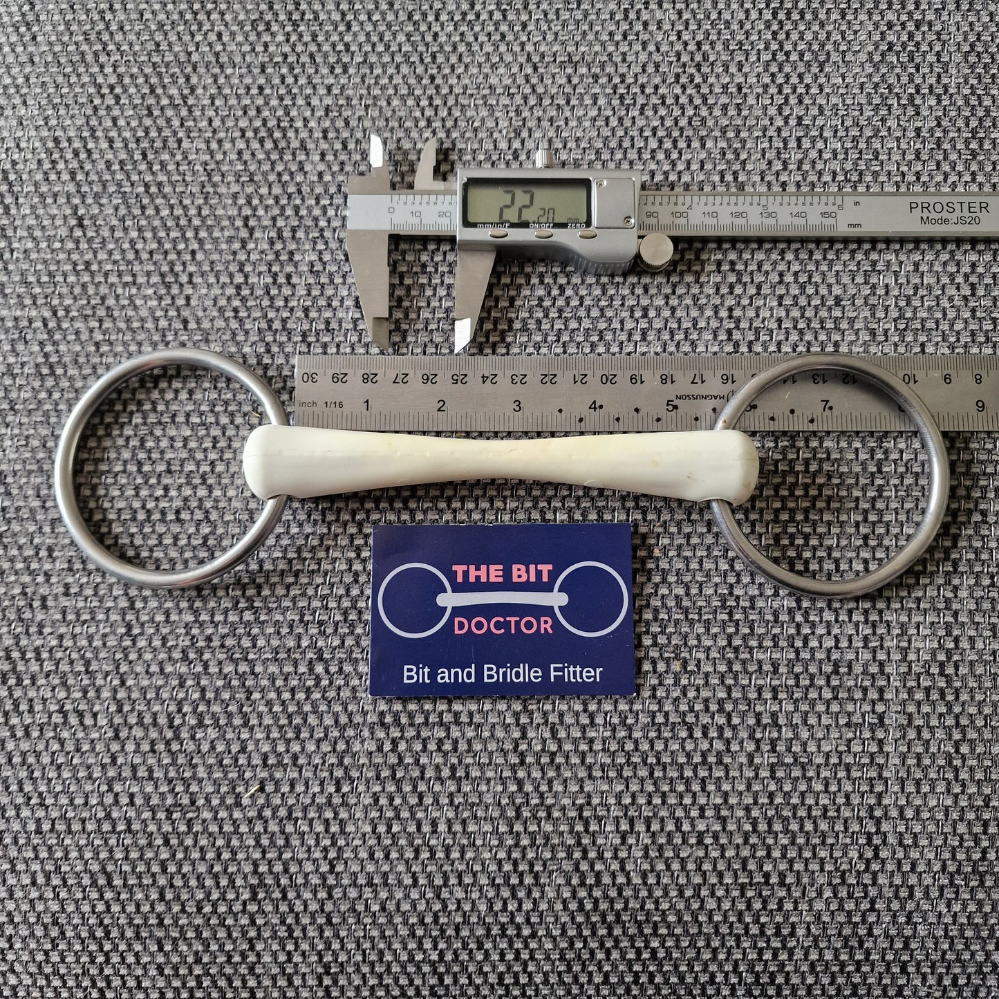 5.25" nathe flexi mullen loose ring snaffle bit B1146