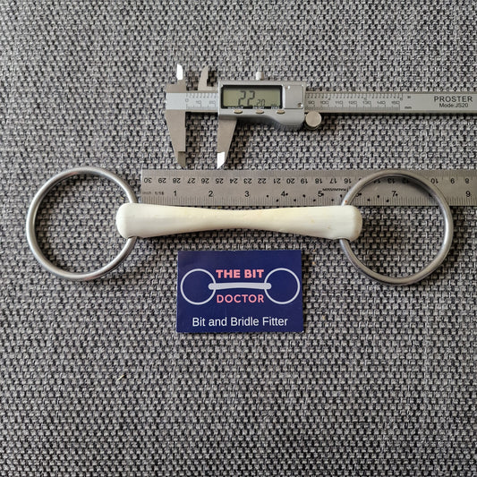 5.25" nathe flexi mullen loose ring snaffle bit B1146