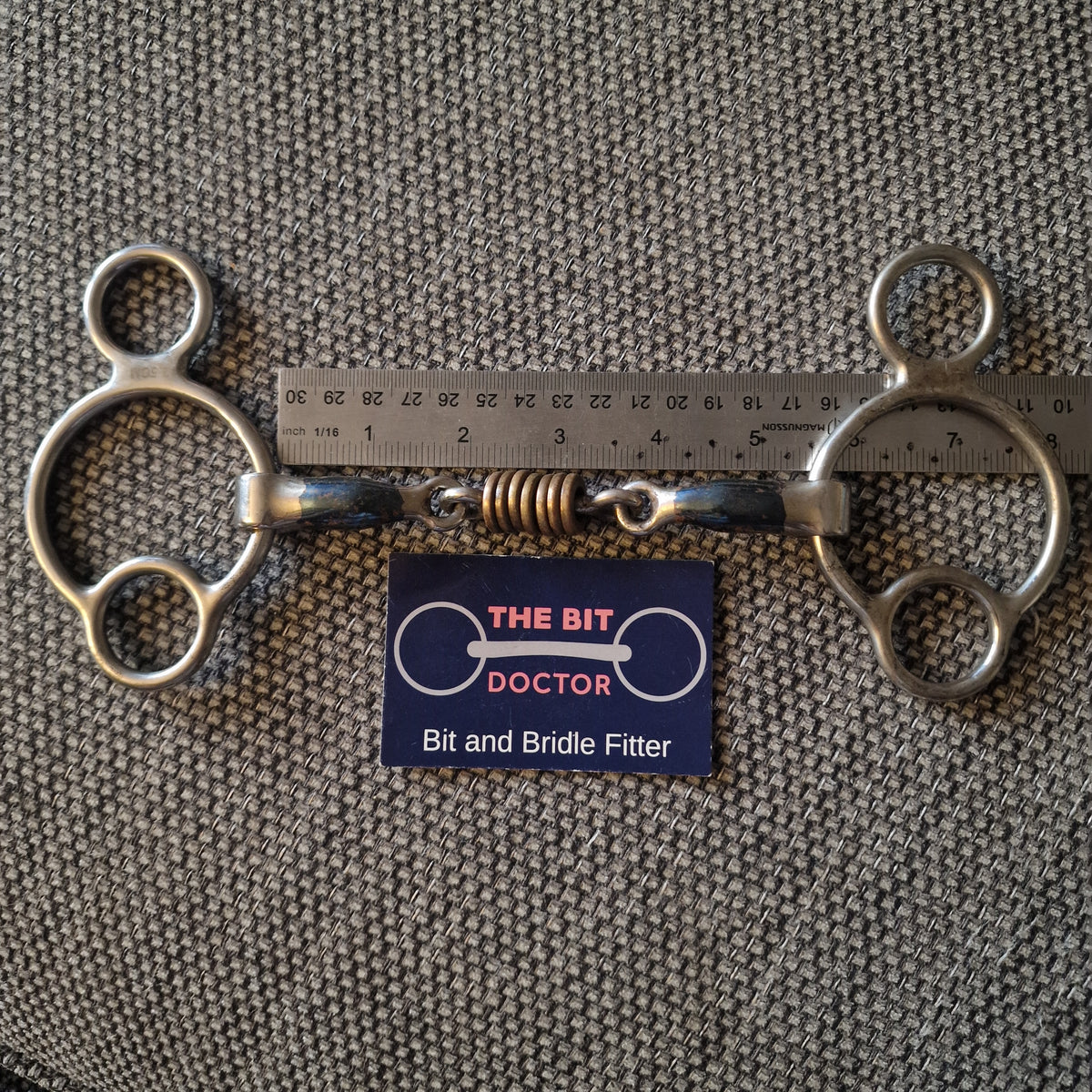 5" (stamped) 5.5" sweet iron copper roller universal gag bit B397