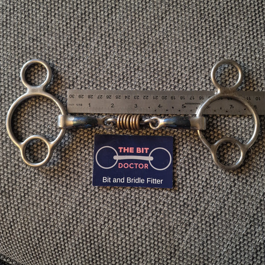 5" (stamped) 5.5" sweet iron copper roller universal gag bit B397
