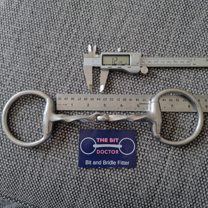 5.5" eggbutt twisted snaffle Bit B1588