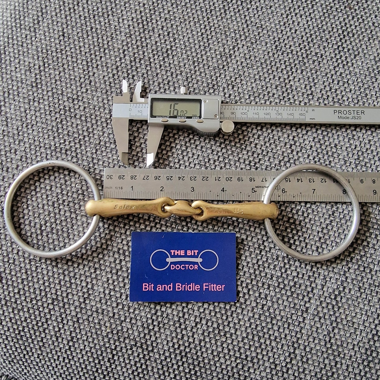 5.25" Neue Schule Loose Ring transangle Lozenge Snaffle bit B898