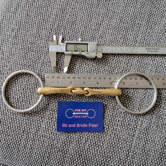 5.25" Neue Schule Loose Ring transangle Lozenge Snaffle bit B898