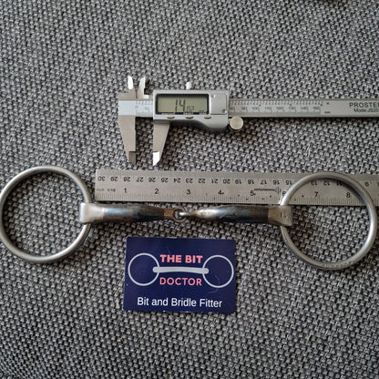 5.75" 145mm bombers loose ring jointed snaffle Bit B1041