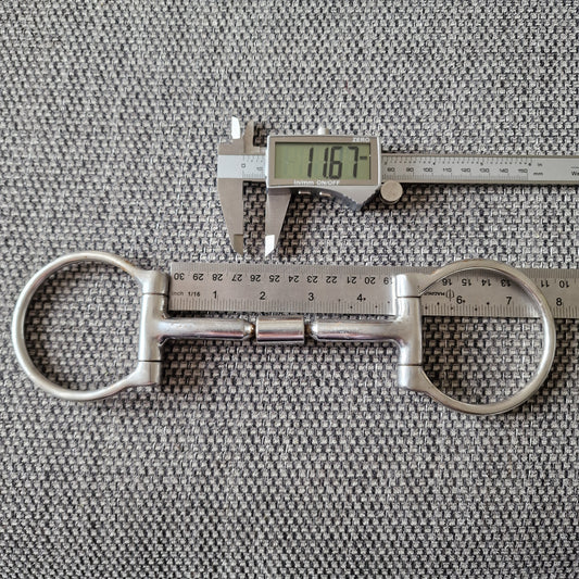 4.5" d-ring comfy barrel Snaffle bit B216