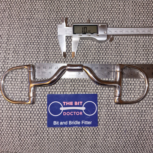 5" custom myler mb33 ported barrel d-ring snaffle Bit B1676