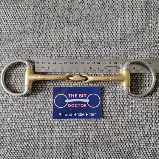 6" neue schule tranz angle lozenge eggbutt bradoon Snaffle bit B155