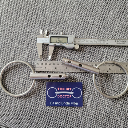 5.75" flute medicine loose ring snaffle bit B864