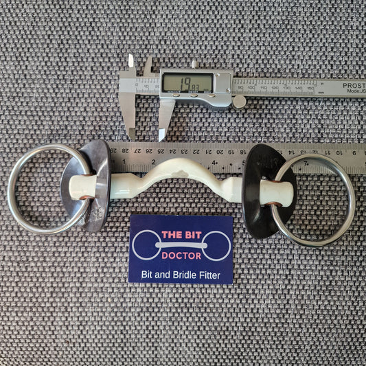 5.5" Nathe soft ported loose ring snaffle bit near new B231