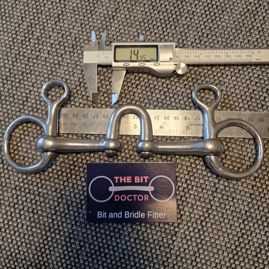 5.5" Abbey High ported fillis hanging cheek snaffle bit B6