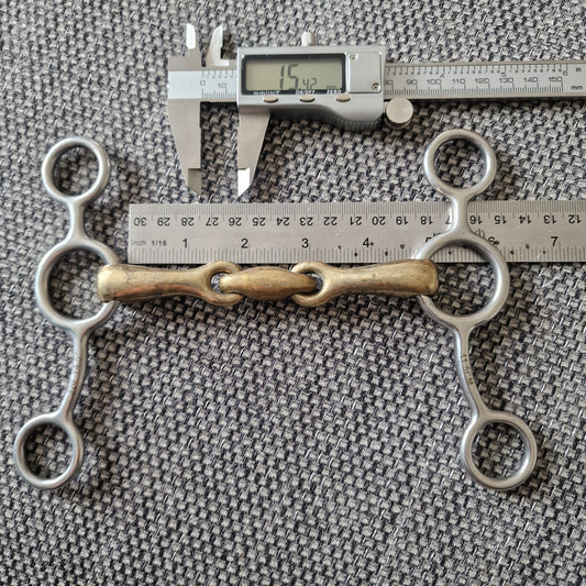 4.5" tom thumb copper lozenge gag bit B1254